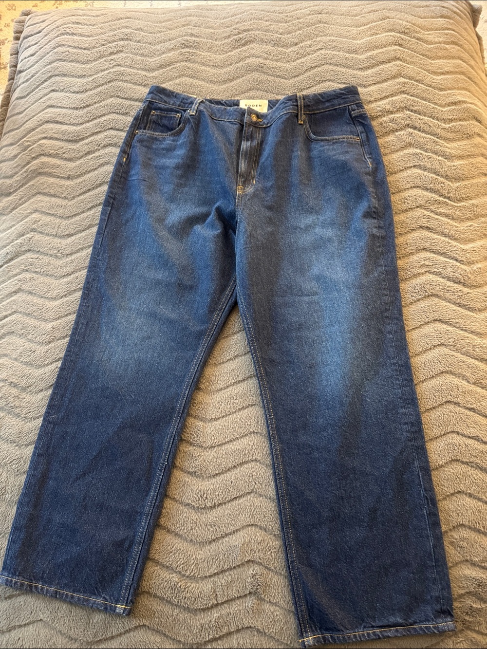 Boden Deep Blue Straight-Leg Women's Jeans